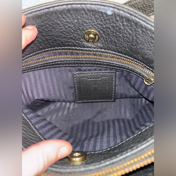 Vintage Coach Sonoma Pocket Zip Natural Grain Handbag - Picture 9 of 10